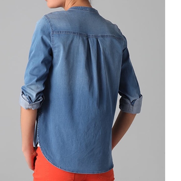 VINCE Jean Shirt Size 10 / Medium - Picture 3 of 11